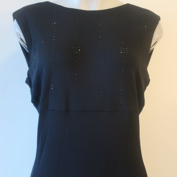 Womens Carla Westcott Black Sleeveless Maxi Evening Gown Dress 10 * - Picture 3 of 16